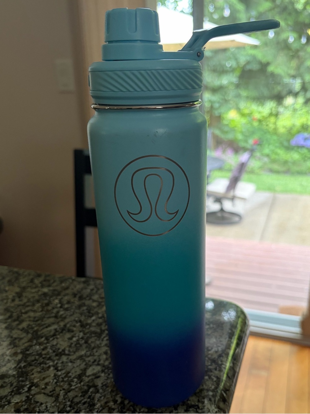 lululemon athletica Ombre Blue Water Bottle
